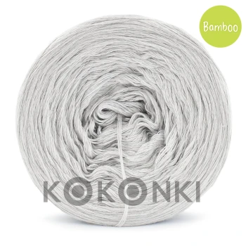KOKONEK Bamboo světle šedá 4nitka 240 g/ 1200 m