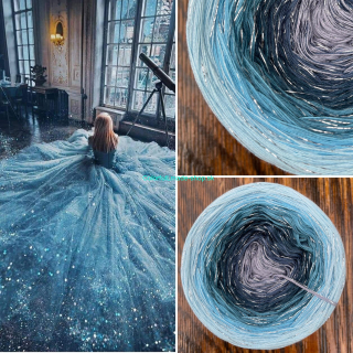 Limitovaná edice No.59 glitter silber halb-matt 200g /1000 m